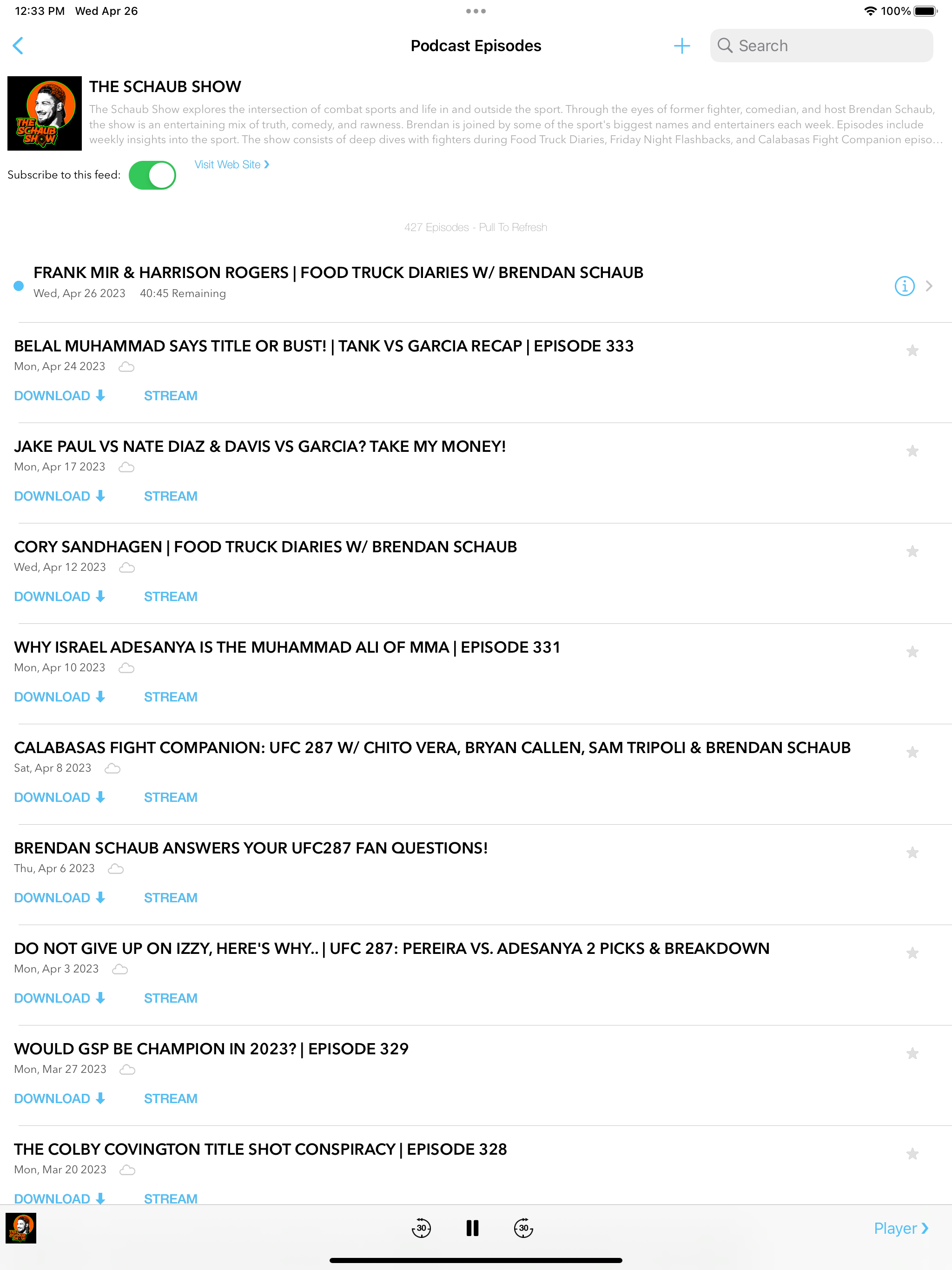 SkipCast: Podcast Player