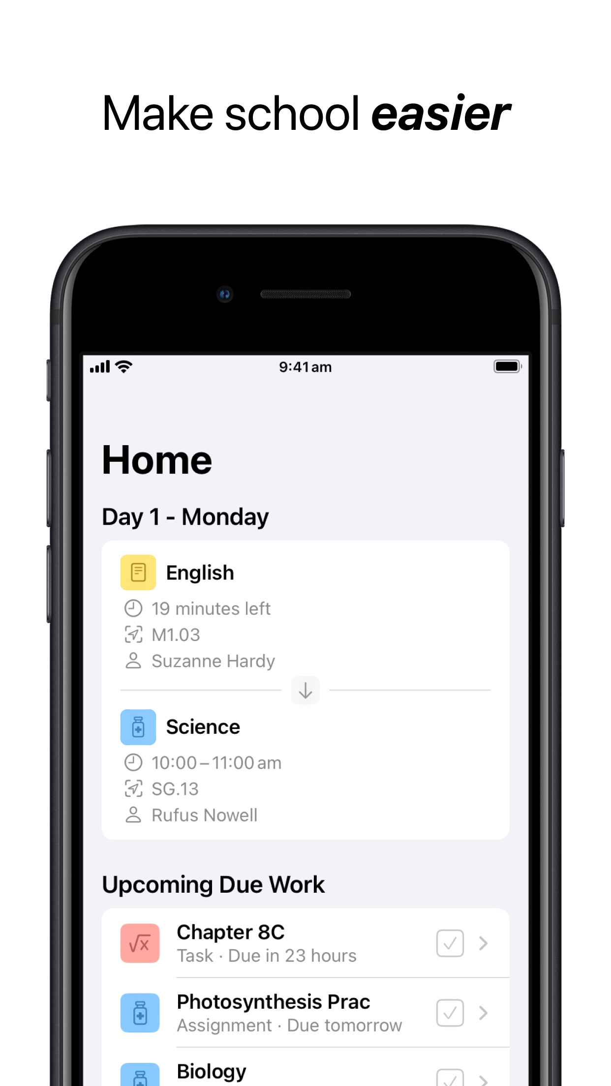 Screenshot do app Schooly: School Organiser