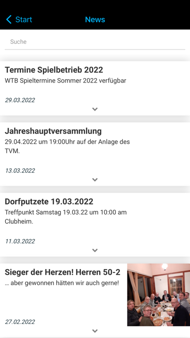 Tennisverein Mutlangen e.V. Screenshot