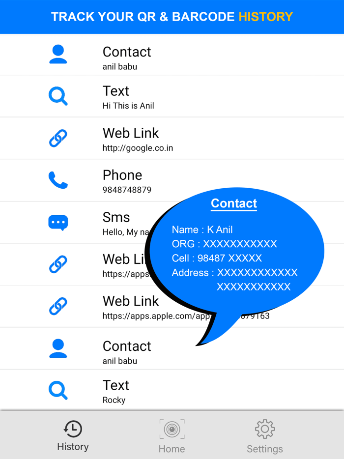QR Code Scanner  Bar Reader
