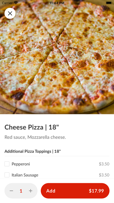 Ned's Pizza NY Screenshot