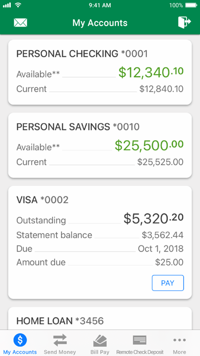 Desjardins Bank Mobile Screenshot