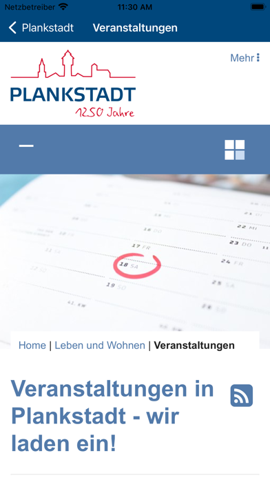 Plankstadt App Screenshot