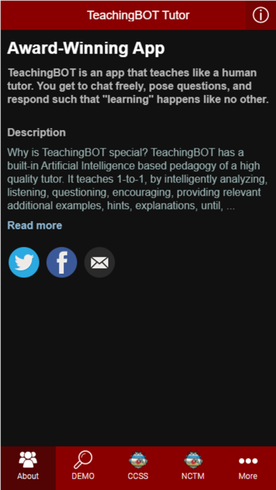 TeachingBOT Math Tutor Lite Screenshot