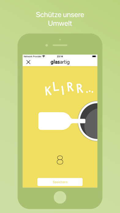 glasartig - Glas Recycling Screenshot