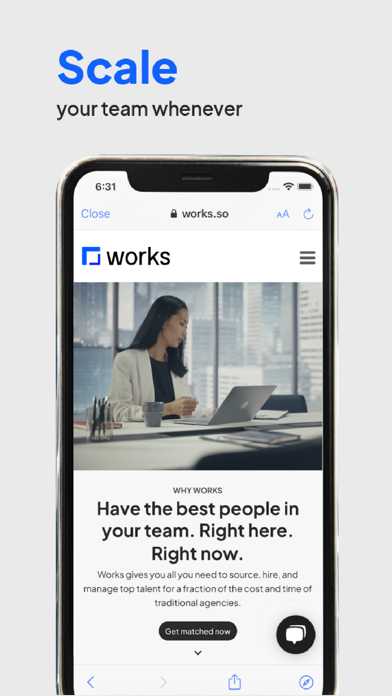 Works: Hire Top 3% Freelancers Screenshot