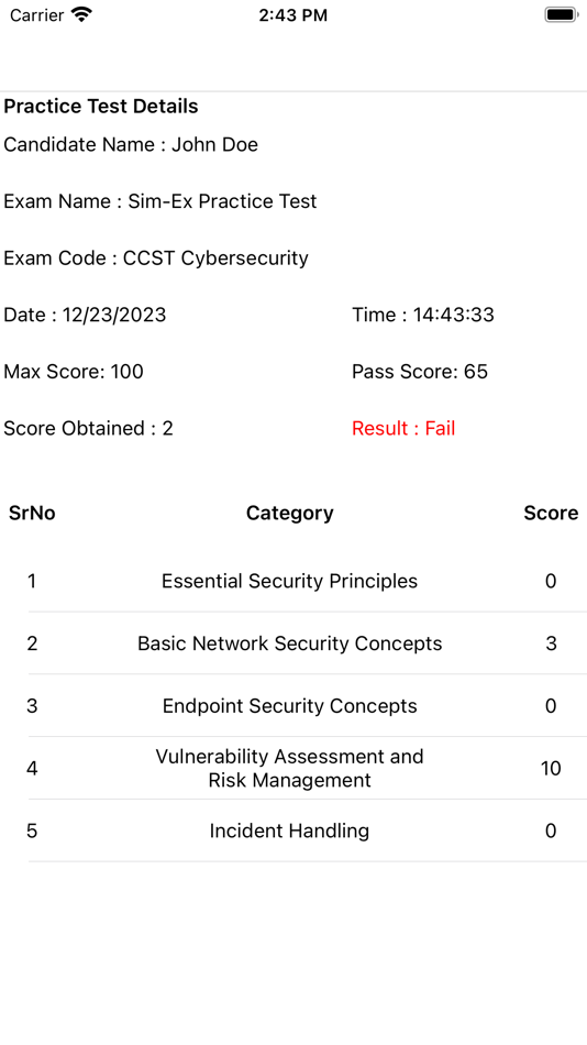 #7. Sim-Ex ExamSim CCST CyberSec (iOS) 由: Anand Software and Training Pvt Lyd