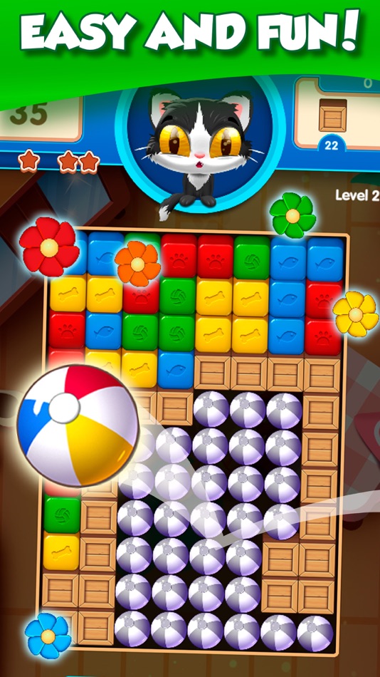 #7. Kitten Cube Blast (iOS) โดย: One Up Games Studio