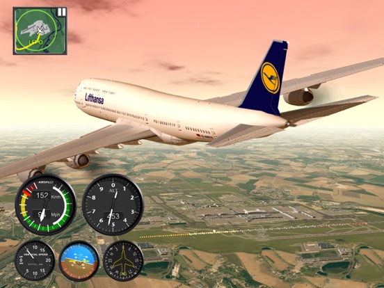 Flight Simulator FlyWings 2015 iPad app afbeelding 1