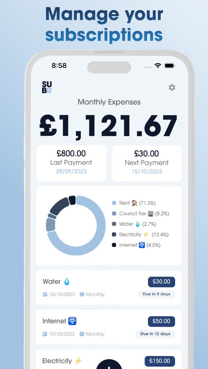 SUBR - Manage subscriptions