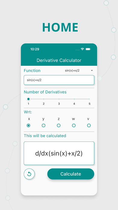 Derivative Calculator Screenshot
