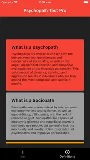 psychopathy test pro iphone screenshot 1