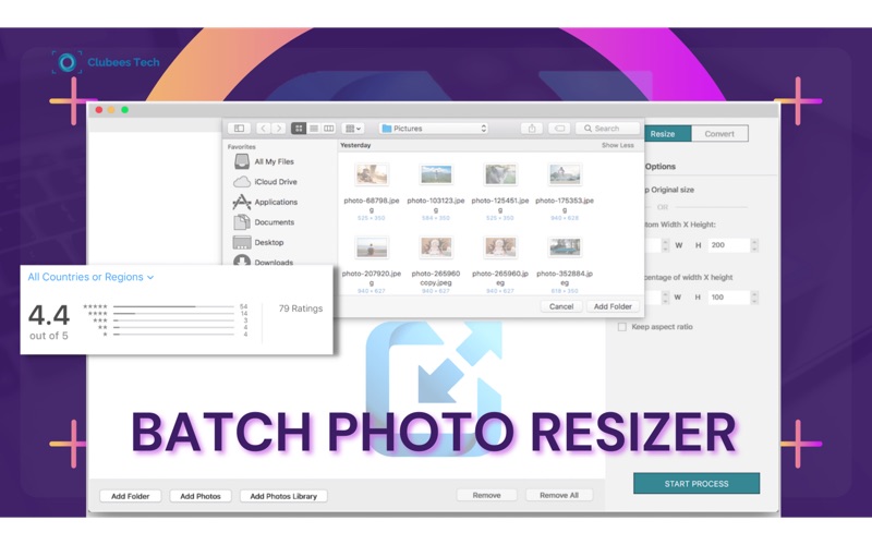 Screenshot #1 pour Batch Photo Resizer