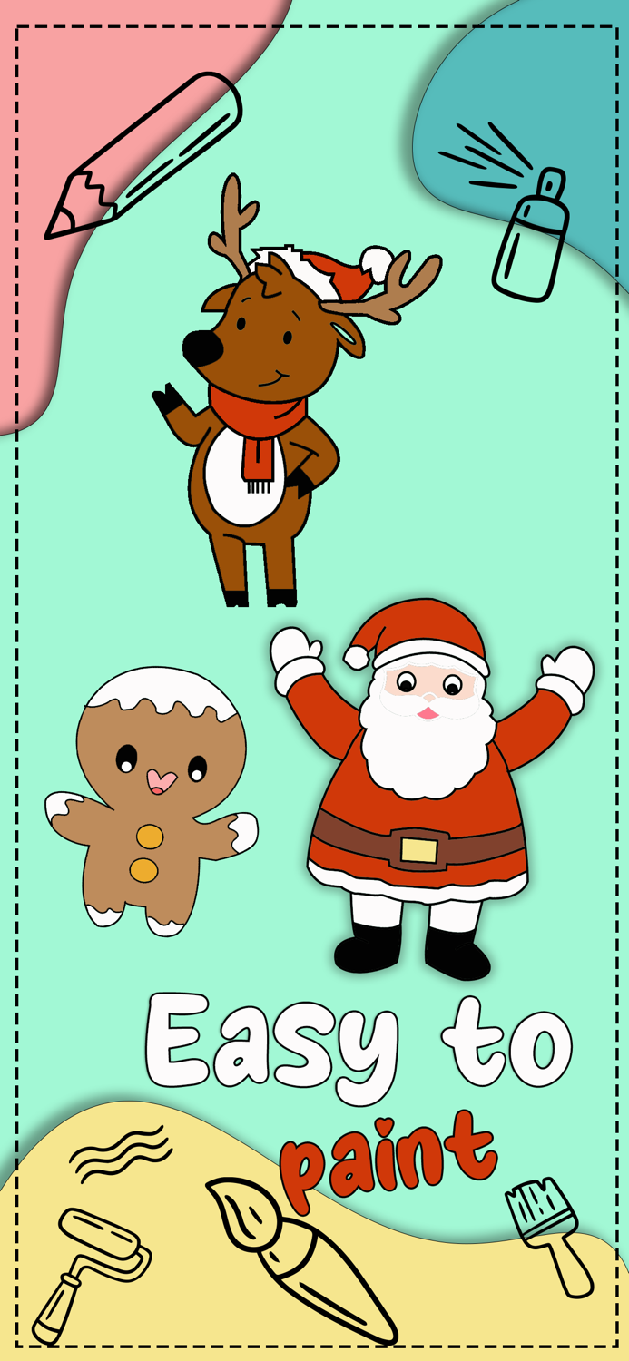 Coloring book for Christmas Ev