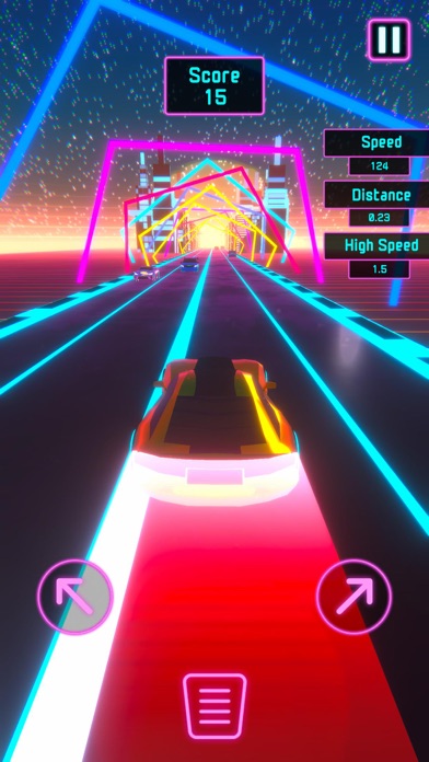 Neon Racer - Retro City Screenshot