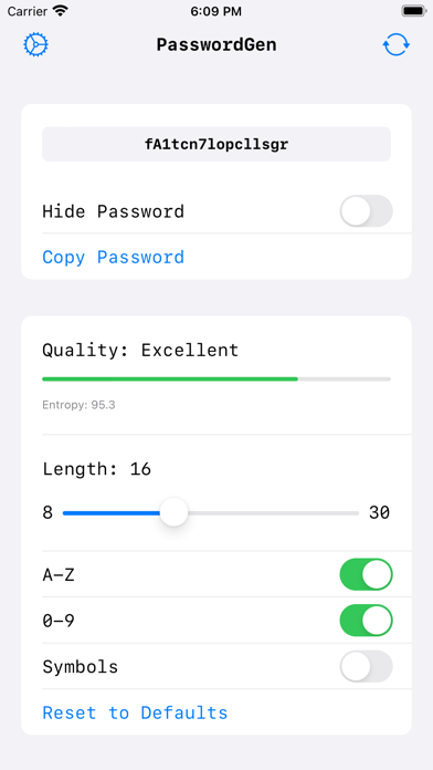 PasswordGen: Generate Password Screenshot