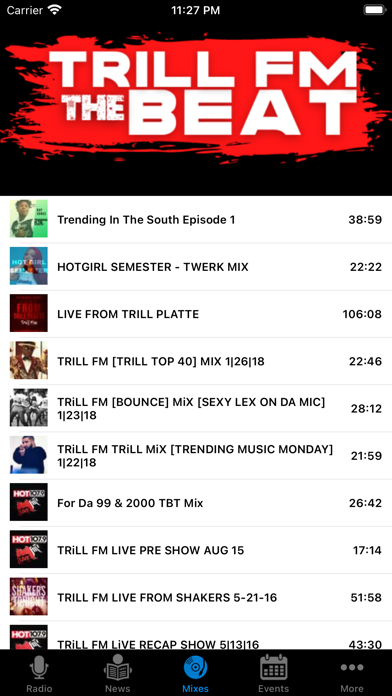 TRILL FM Screenshot