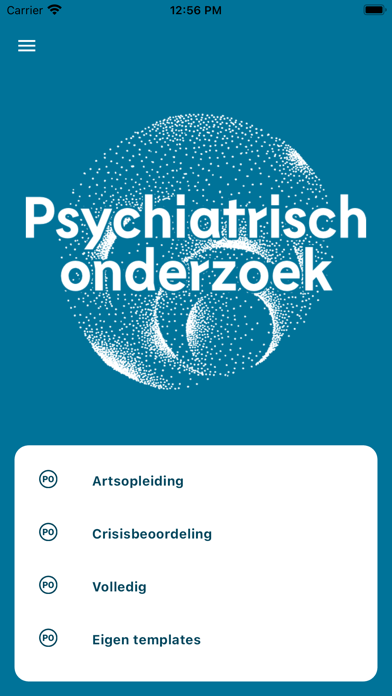 Psychiatrisch onderzoek Screenshot