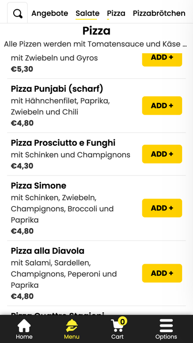 Pizzeria O Sole Mio Boch. Screenshot