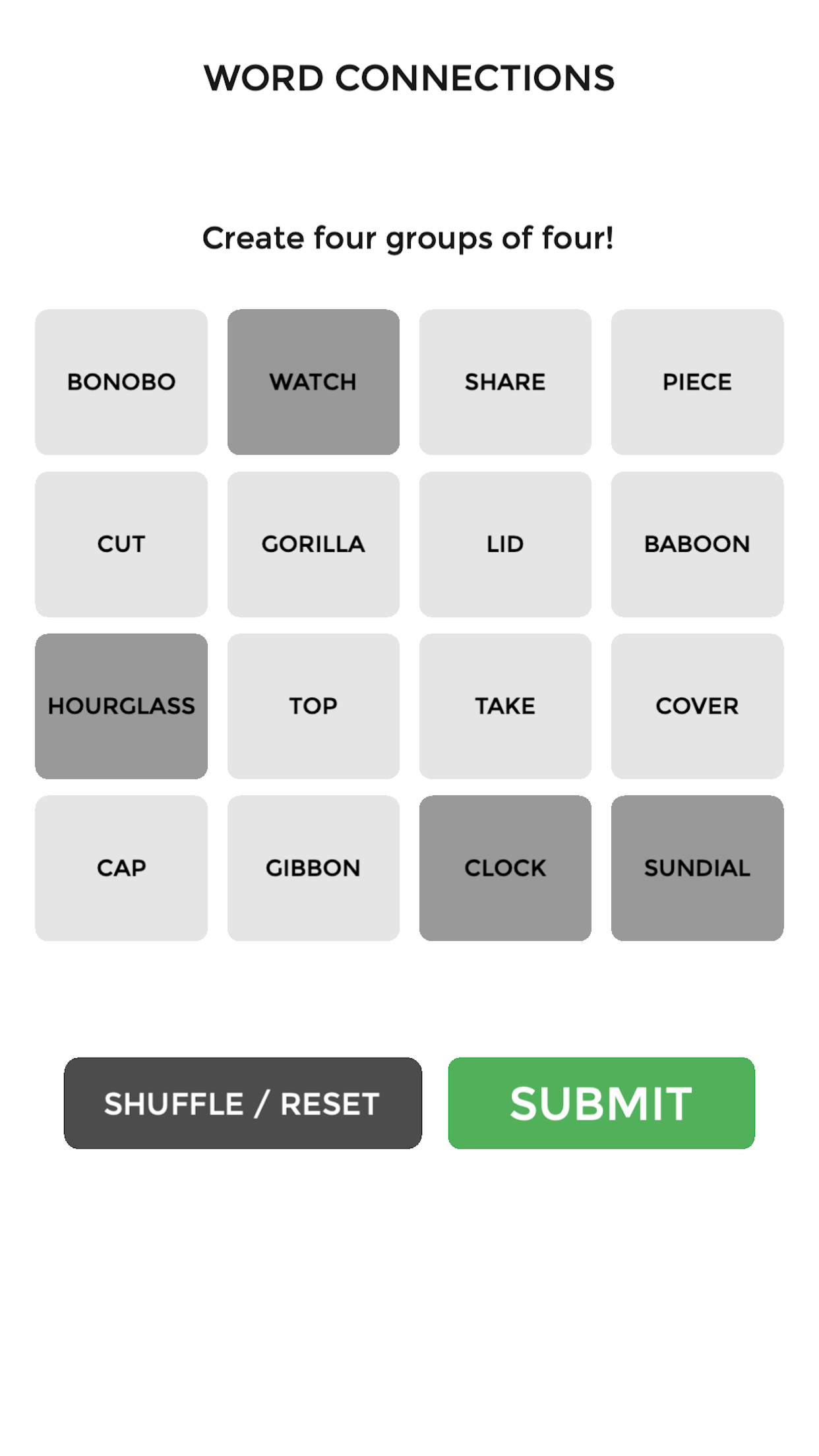 Connections - Word Game screenshot 1