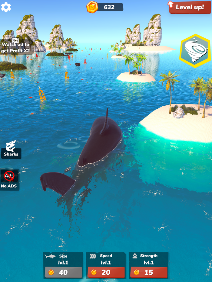 Idle Shark 2-Mega Tycoon Game