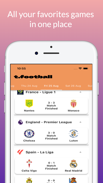 TFoot Total Football - Scores Screenshot