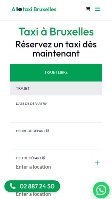 Allo Taxi Bruxelles Screenshot