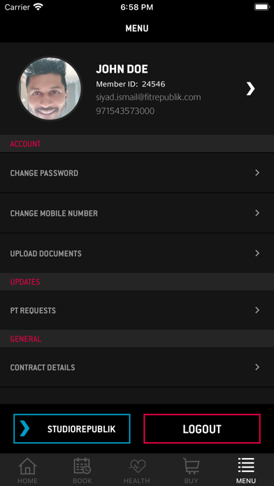 Fit + Studio Republik Screenshot