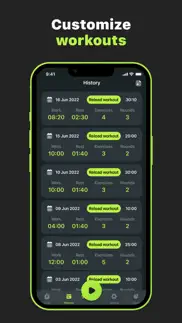 interval timer • hiit & tabata iphone screenshot 2