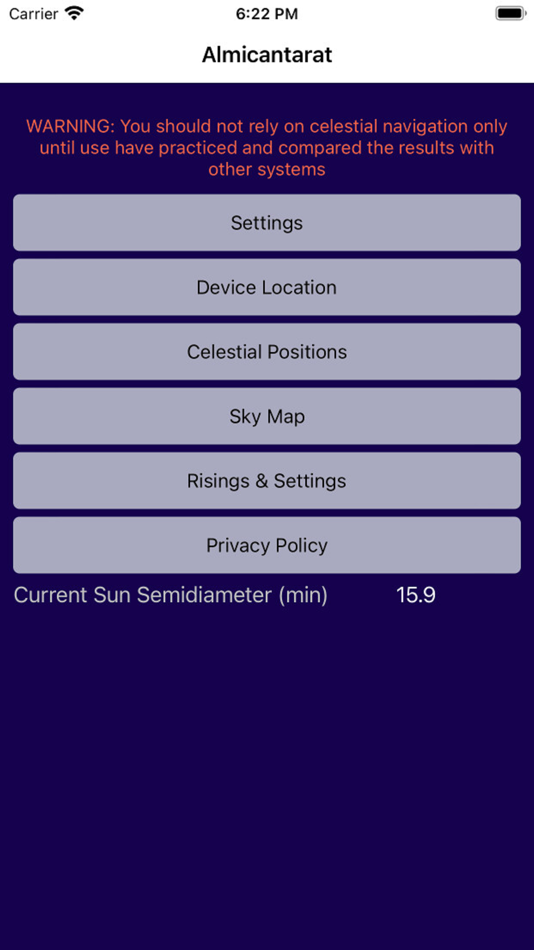 #1. Almicantarat (iOS) 由: Pierre-Louis Deschamps