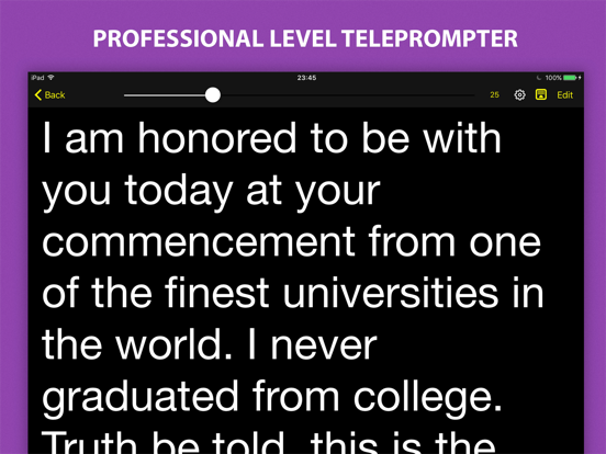 Voice Teleprompter PRO iPad app afbeelding 3