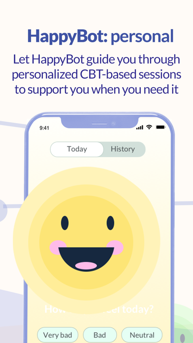 HappyBot: Emotional Wellness Screenshot