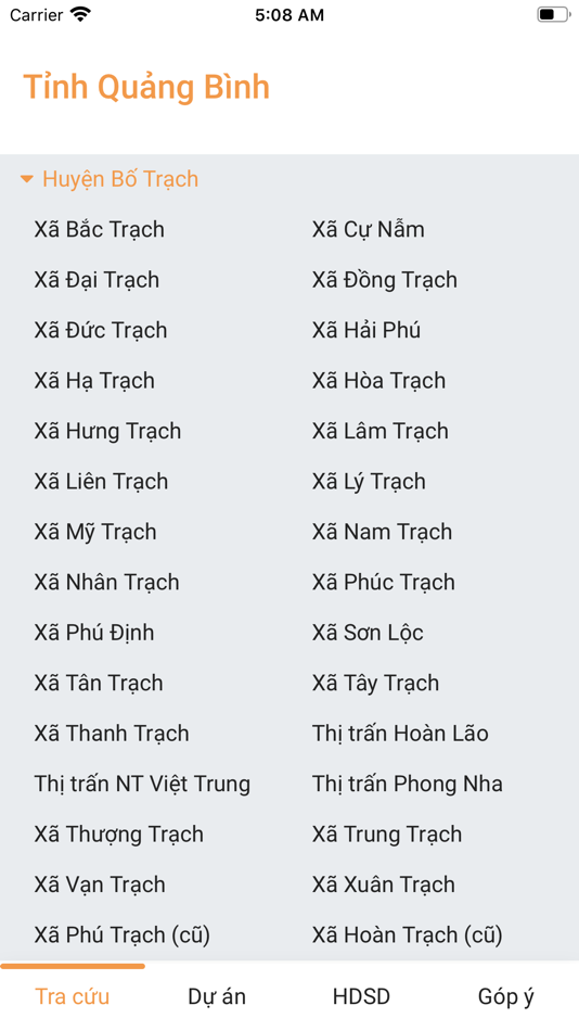 #1. Tra cứu quy hoạch Quảng Bình (iOS) 由: THACH THEN