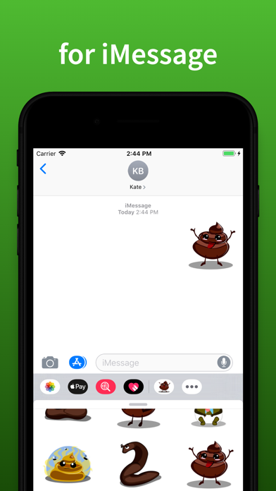 Screenshot #3 pour Poop emoji & Stickers for text