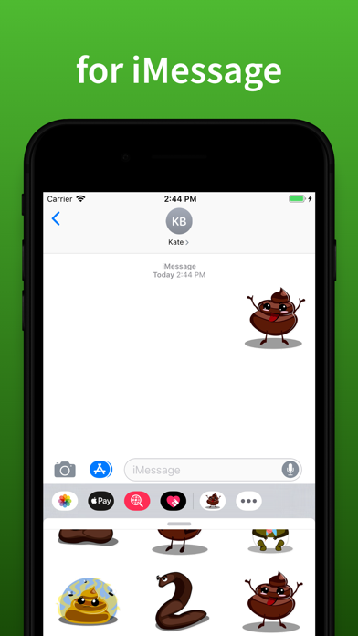Poop emoji & Stickers for text Screenshot