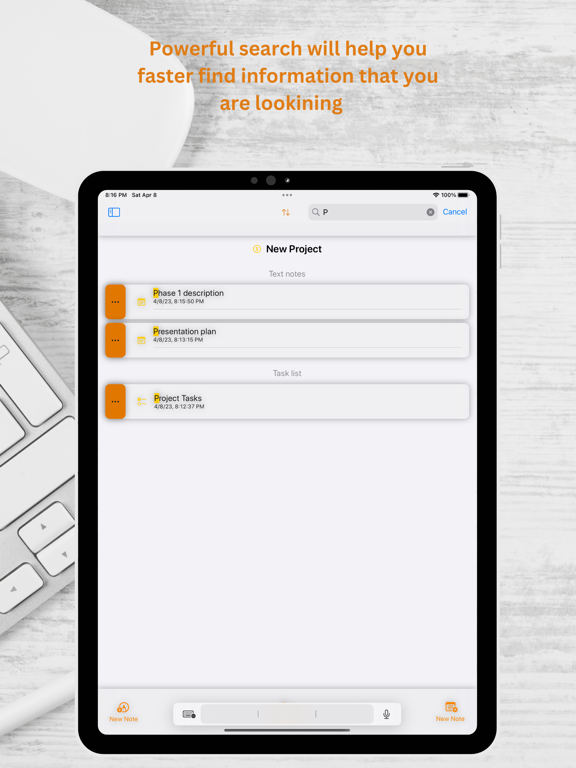 JetNotes: Notes Organizer iPad screenshot 5 - Productivity app