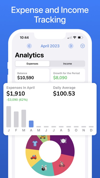 Income and Expense Tracker Screenshot