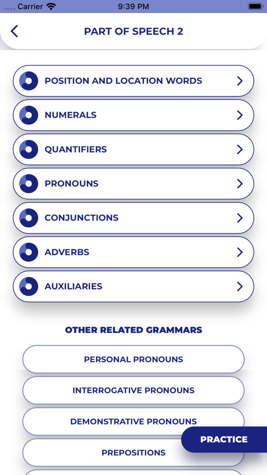 #2. Chinese GrammarーLessons・Tests (iOS) 由: PORO Studio
