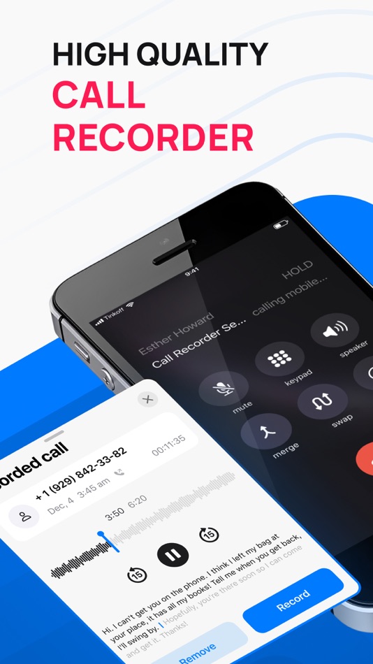 #1. Call Recorder • Record call + (iOS) 由: MPC-O.N.E DOO