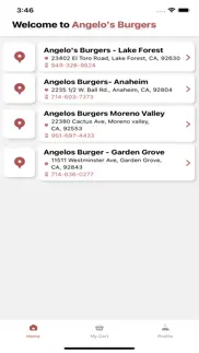 angelo's burgers iphone screenshot 2