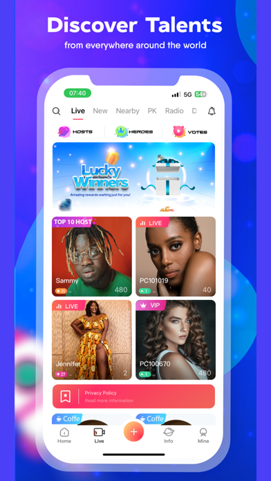 Picsly : Short videos and Live Screenshot