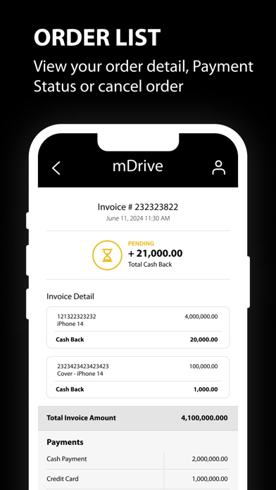 mDrive Wallet Screenshot