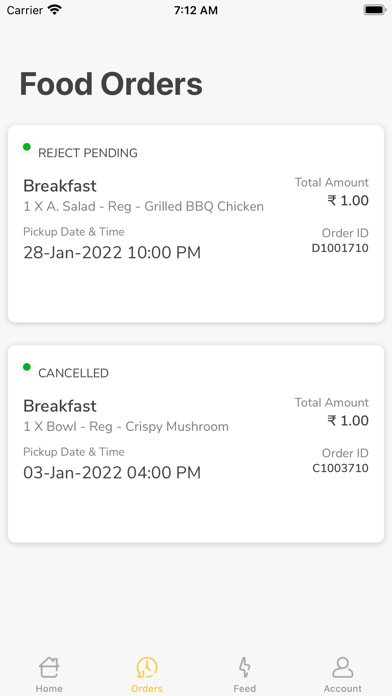 SmartQ - Food Ordering App Screenshot