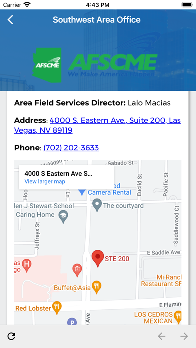 AFSCME Arizona Screenshot