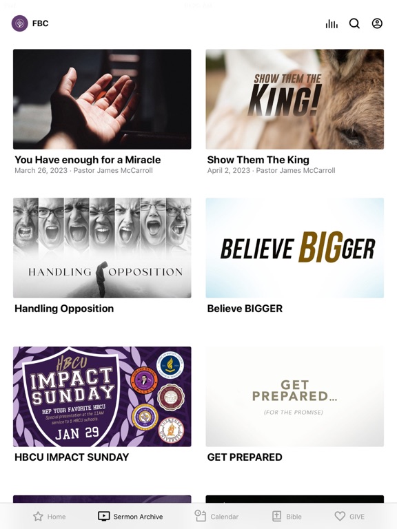 FBC Murfreesboro iPad screenshot 2 - Lifestyle app