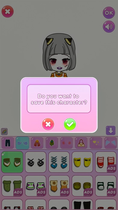 Chibi Dolls Dress up DIY Games Screenshot
