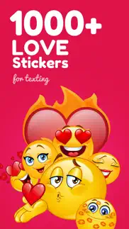 pop love stickers & emojis iphone screenshot 4