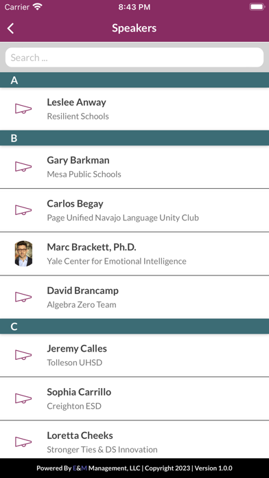 ASBA-ASA Annual Conference Screenshot