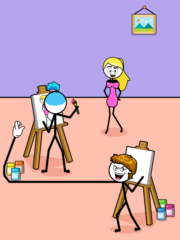 Stickman Thief Puzzle IQ Game