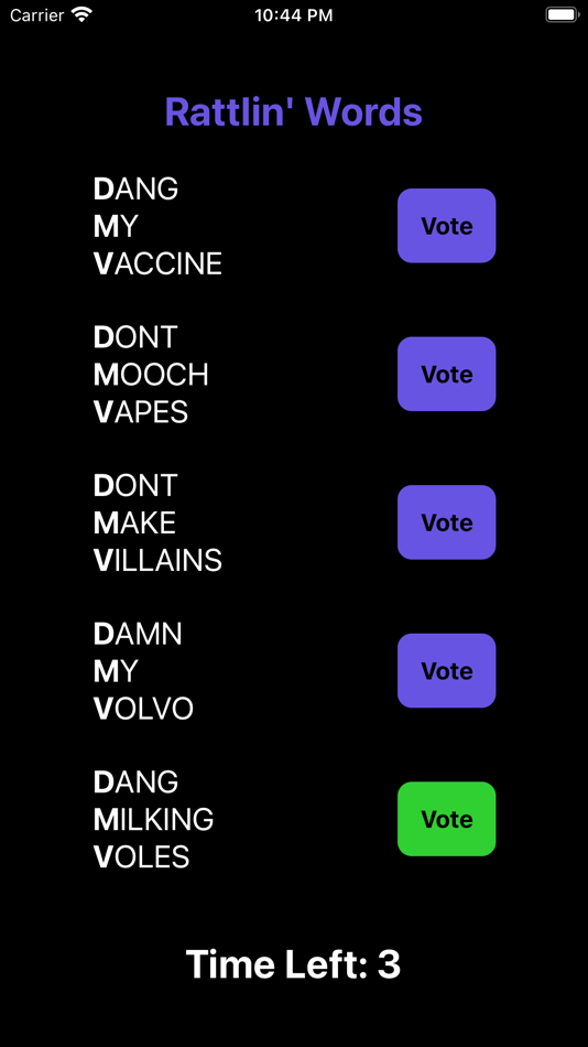 #3. Rattlin' Words (iOS) 由: Evan Tilley